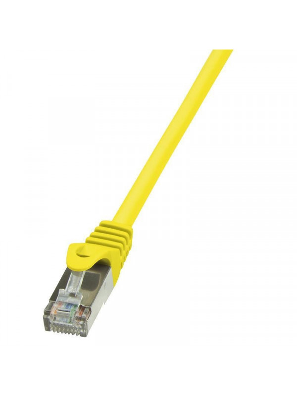Cablu patchcord gembird, logilink, CAT6 F/UTP EconLine 2m galben