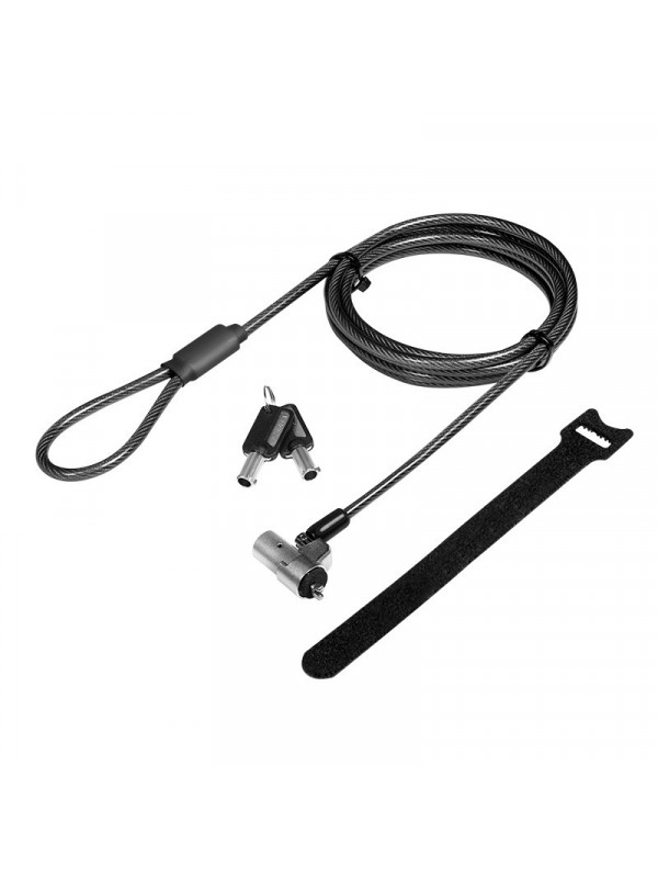 CABLU securitate LOGILINK pt. notebook slot Wedge, cheie identica, conectare directa, 2m, cablu otel carbon, permite pivotare si rotire cablu, pt. DELL, "NBS012"