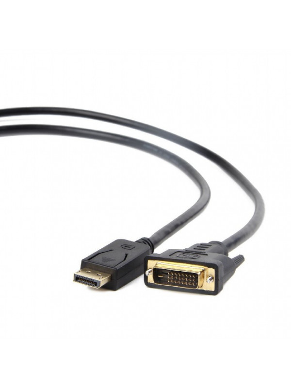 CABLU video GEMBIRD, adaptor DisplayPort (T) la DVI-D DL (T), 3m, rezolutie maxima Full HD (1920 x 1080) la 60Hz, negru, "CC-DPM-DVIM-3M"