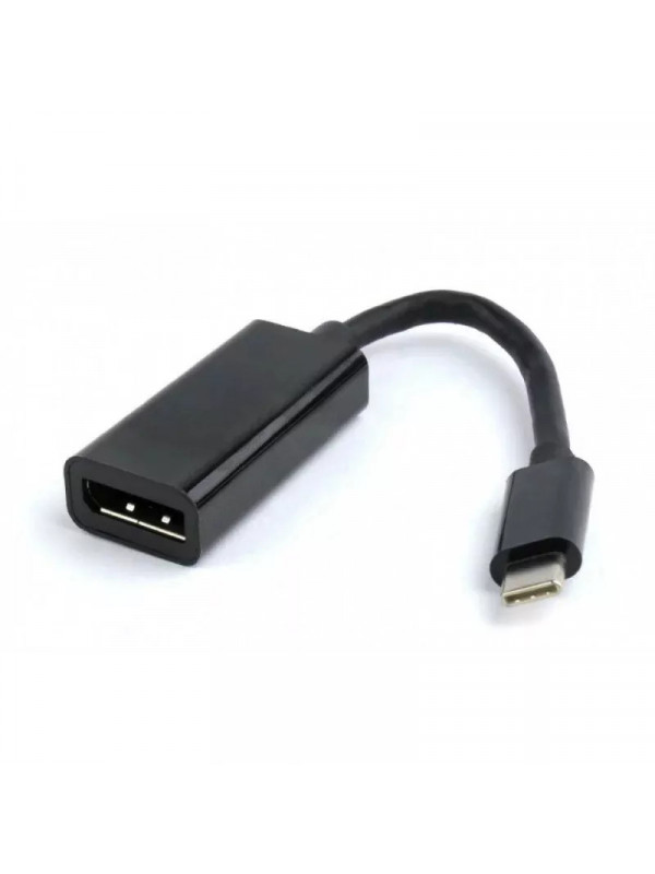 CABLU video SPACER, adaptor USB 3.1 Type-C (T) la DisplayPort (M), 15cm, rezolutie maxima 4K UHD (3840 x 2160) la 60 Hz, silver "SP-CM-DPF-01"