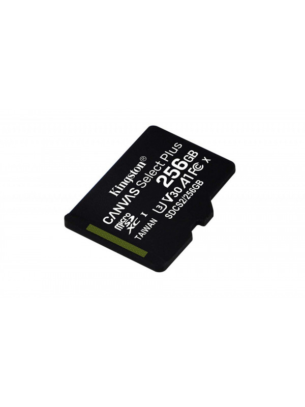 CARD MicroSD KINGSTON, 256 GB, microSDXC, clasa 10, standard UHS-I U3, "SDCS2/256GBSP"