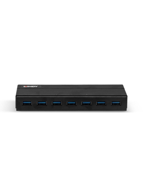 Charging Hub Lindy 7 Port USB 3.1, negru