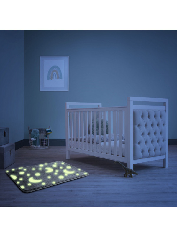 Covor luminos, fosforescent - gri - 60 x 40 cm