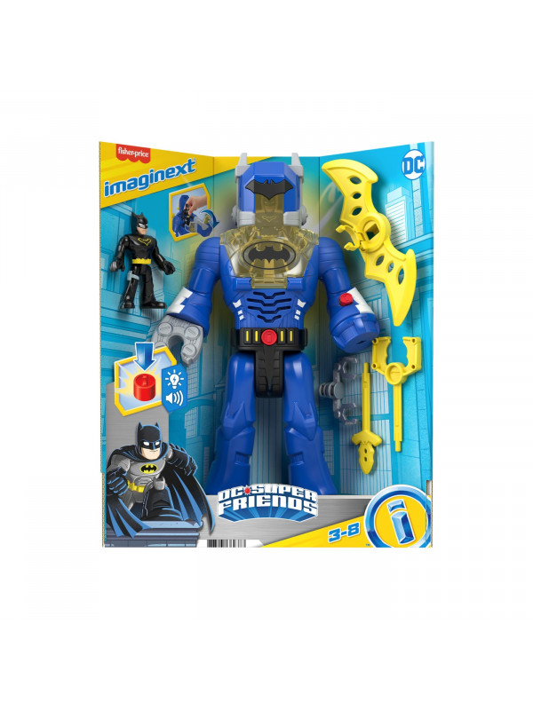 FISHER PRICE IMAGINEXT DC SUPER FRIENDS ROBOT BATMAN 30CM