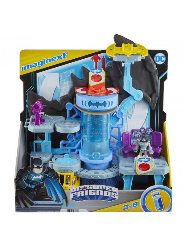 FISHER PRICE IMAGINEXT DC SUPER FRIENDS SET BAT TECH BATCAVE