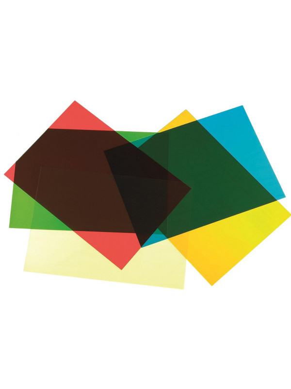 Foi colorate translucide din acetat pentru tablete si mese luminoase