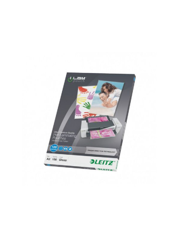 Folie Leitz UDT pentru laminare la cald, A3, 100 mic., 100buc/set, "74870000"