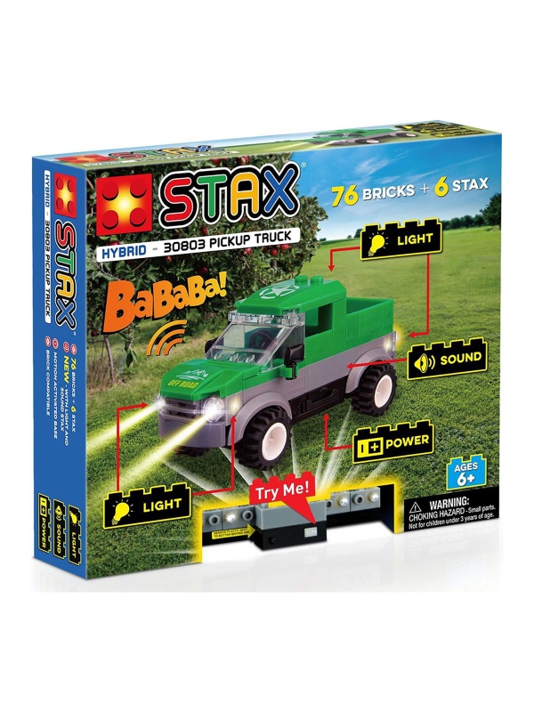 Jucarie - Set de constructie copii cu lumini si sunete Stax - Camion