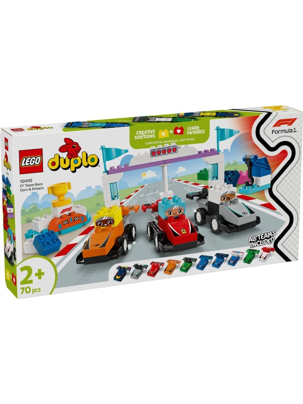 LEGO DUPLO ECHIPA F1: MASINI SI PILOTI DE CURSE 10445