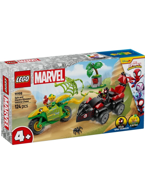 LEGO SPIDEY SPIN SI ELECTRO IN DINO-VEHICULE 11198