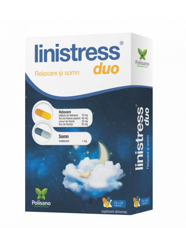 Linistress® DUO - Soluția Naturală pentru Un Somn Liniștit și Combaterea Tulburărilor de Somn