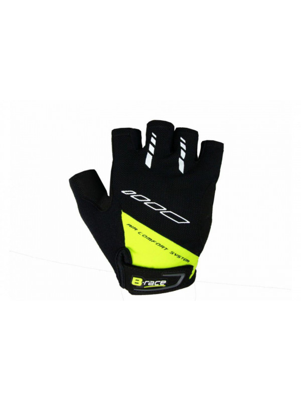 Manusi b-race cu gel negru/lime, m