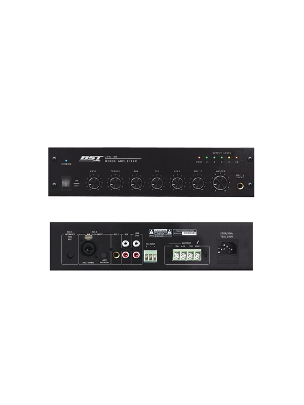MIXER CU AMPLIFICARE 100V 40W