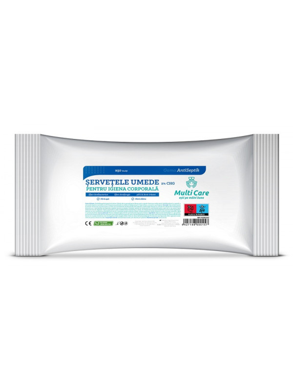 Multi care antiseptik servetele umede ig. corp. 50buc