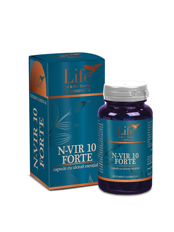 N-VIR 10 FORTE CU ULEIURI ESENTIALE 30CPS