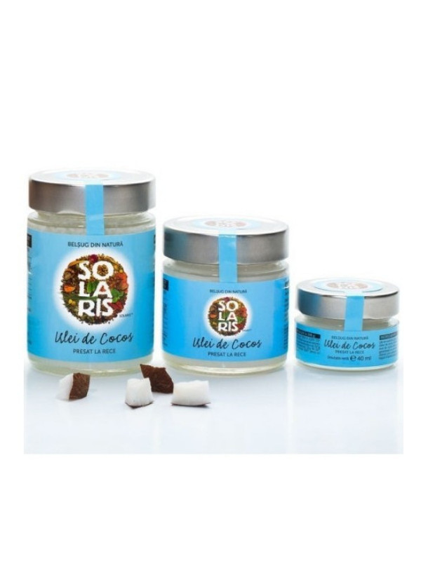 PACHET PROMO ULEI COCOS borcan (300ml+200ml+40ml cadou) SOLARIS