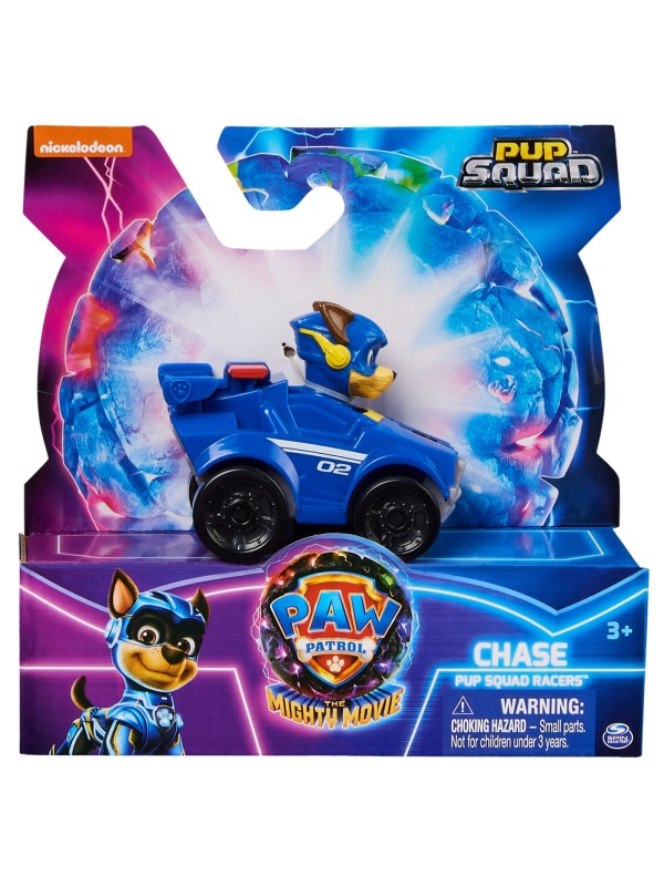 PATRULA CATELUSILOR PUP SQUAD RACERS VEHICUL METALIC CHASE SCARA 1:55
