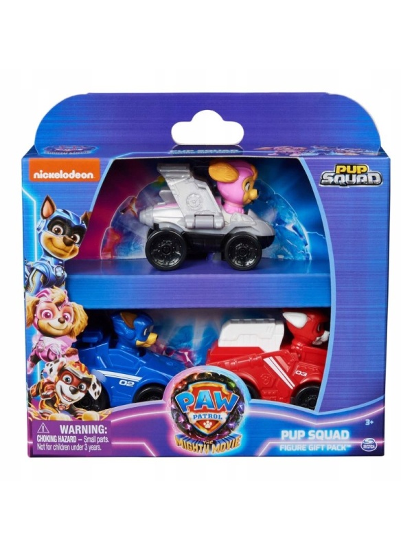 PATRULA CATELUSILOR PUP SQUAD SET CADOU 3 MASINUTE