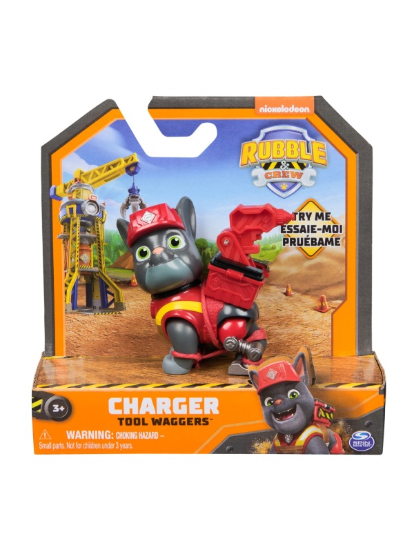 PATRULA CATELUSILOR RUBBLE AND CREW FIGURINA CHARGER 5CM