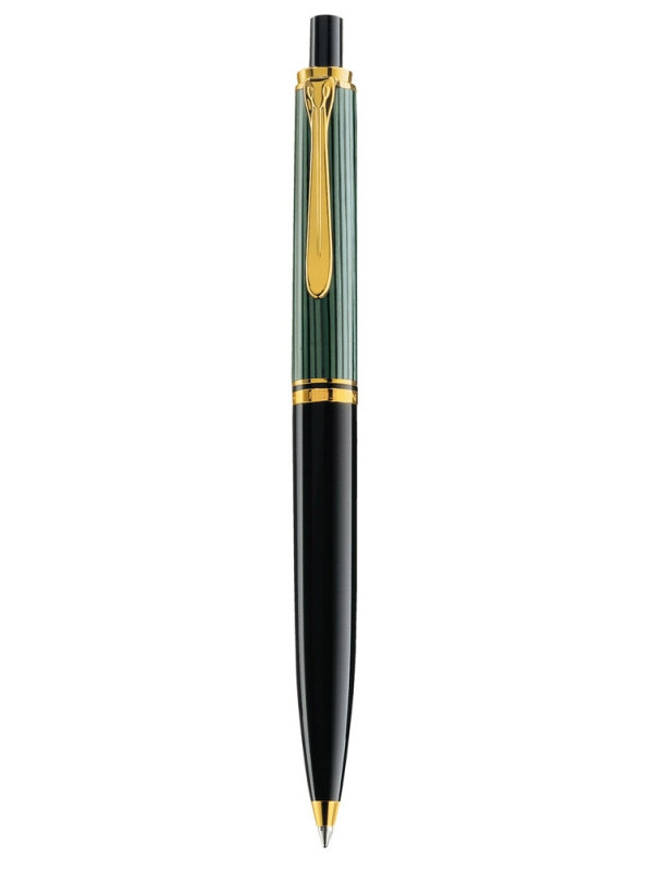 Pix souveran k400,mina tip parker,accesorii placate cu aur, corp negru-verde