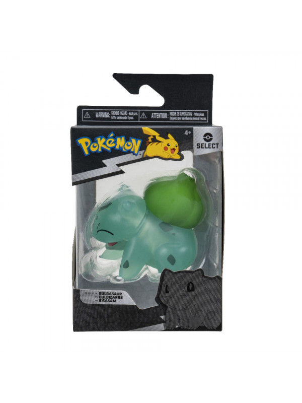 Pokemon - Figurina de actiune Select 7.5 cm, Translucent Bulbasaur, S3