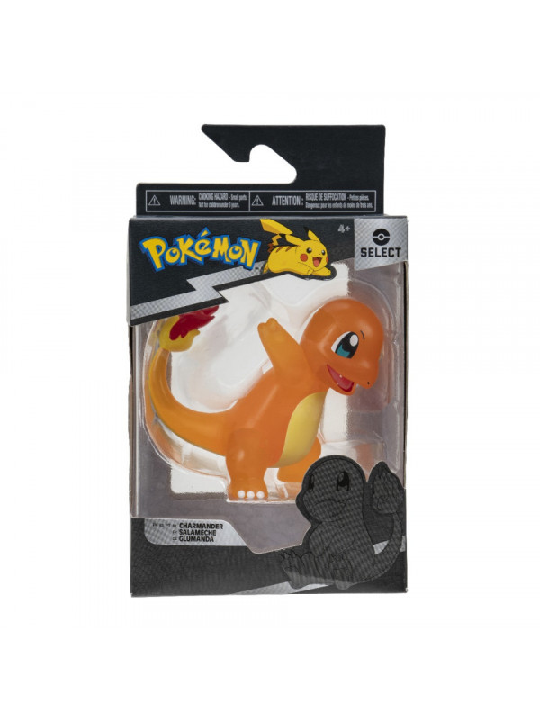 Pokemon - Figurina de actiune Select 7.5 cm, Translucent Charmander, S3
