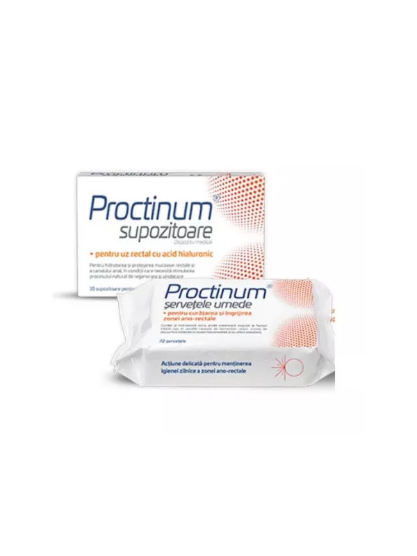 PROCTINUM SUPOZITOARE 10BUC+SERV.UMEDE 72BUC PCH