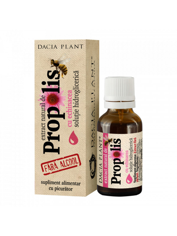 PROPOLIS CU ECHINACEEA FARA ALCOOL (cu picurator) 20ml DACIA PLANT
