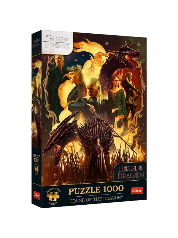 PUZZLE TREFL 1000 PREMIUM PLUS GAME OF THRONES CASA DRAGONULUI