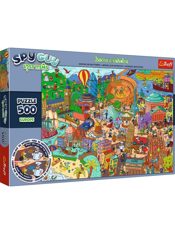 PUZZLE TREFL 500 SPY GUY OBIECTE PIERDUTE IN EUROPA