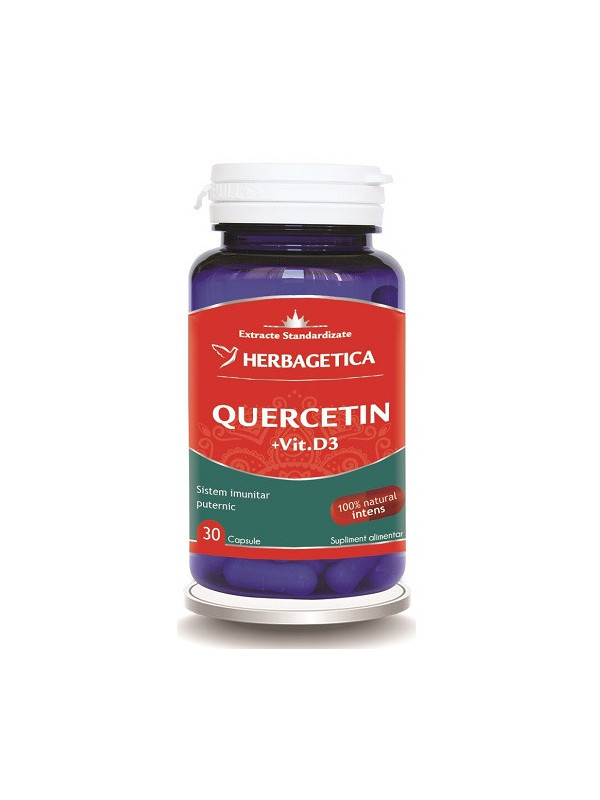 QUERCETIN+VITAMINA D3 30cps HERBAGETICA