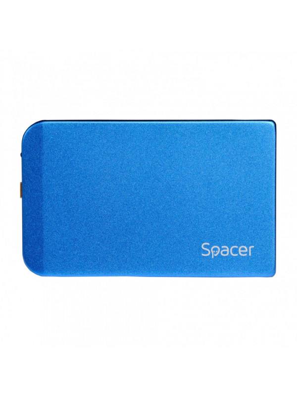 RACK extern SPACER, pt HDD/SSD, 2.5 inch, S-ATA, interfata PC USB 3.0, aluminiu, albastru, "SPR-25611A"