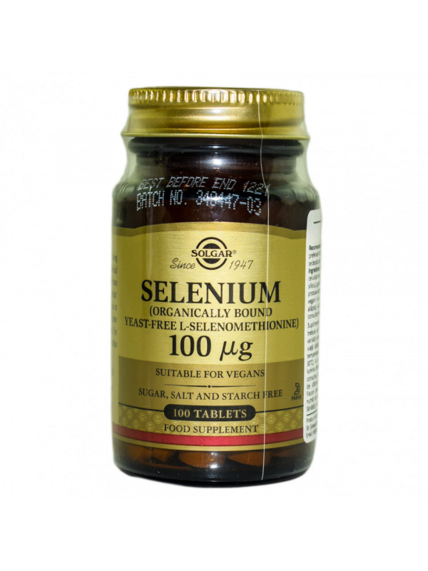 SELENIUM 100mg 100tb SOLGAR