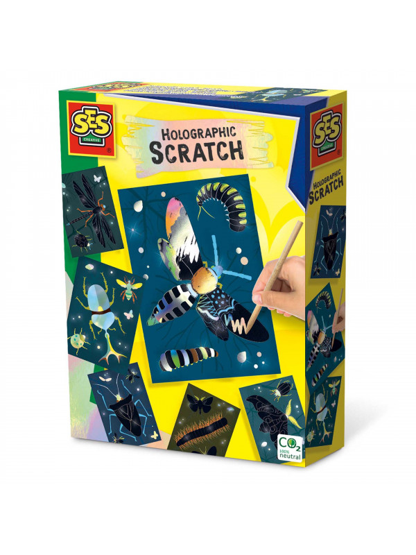 Set creativ - Razuieste insecte holografice