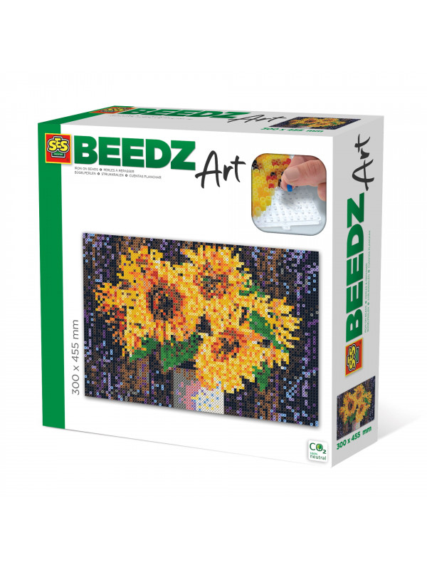 Set margele de calcat Beedz Art - Floarea soarelui