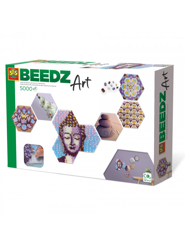 Set margele de calcat Beedz Art - Zen cu placi hexagonale