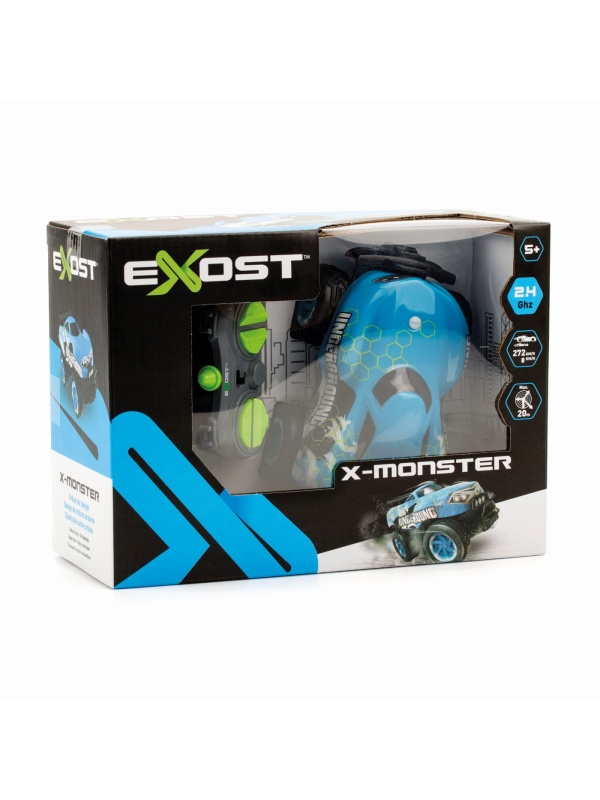 SILVERIT EXOST MASINA CU TELECOMANDA X MONSTER ALBASTRA