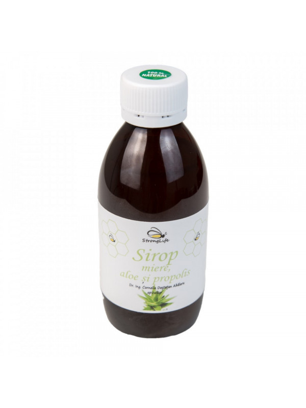 Sirop de aloe si propolis cu miere de albine by Dr. Ing. Cornelia Dostetan Abalaru apicultor - 200ml
