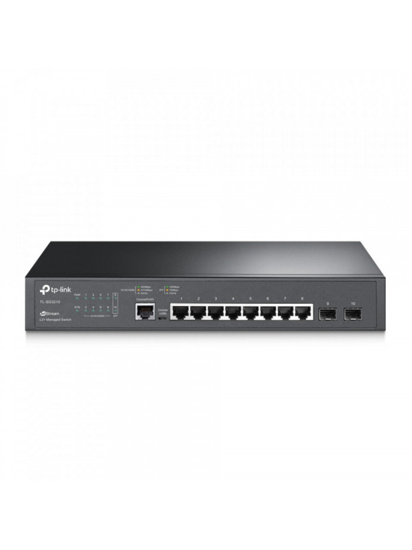 Switch TP-Link cu management L2+, 8 Porturi Gigabit, 2 x SFP Gigabit "TL-SG3210"