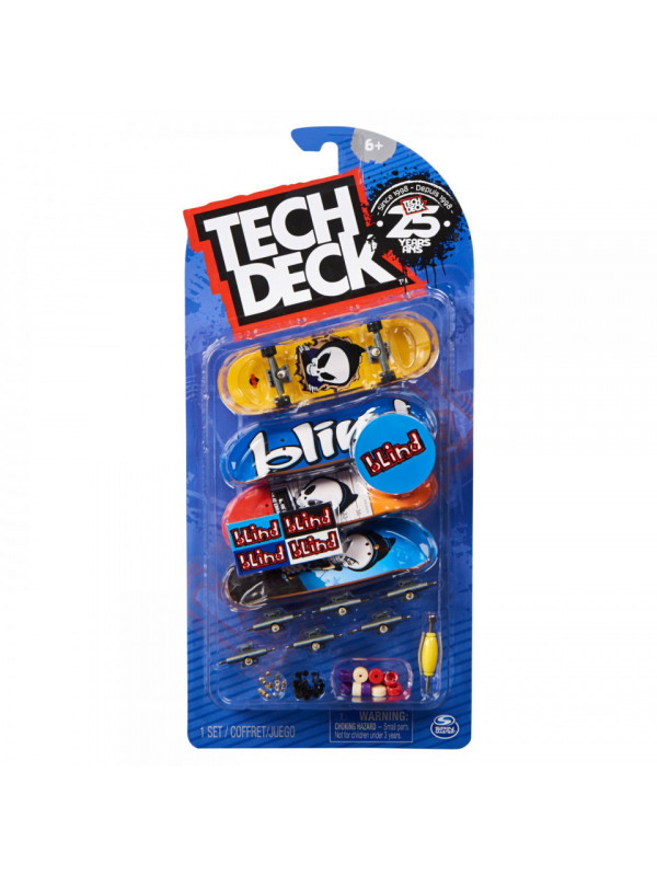 Tech deck pachet 4 piese fingerboard blind 9.6cm