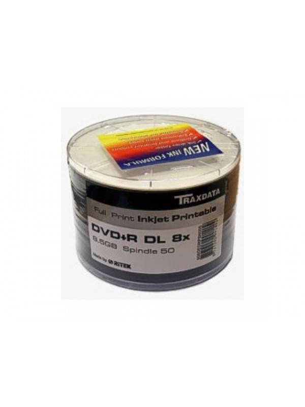 TRAXDATA DVD+R 8.5GB 8X DBLLAYER SP50 WHITE PRINT