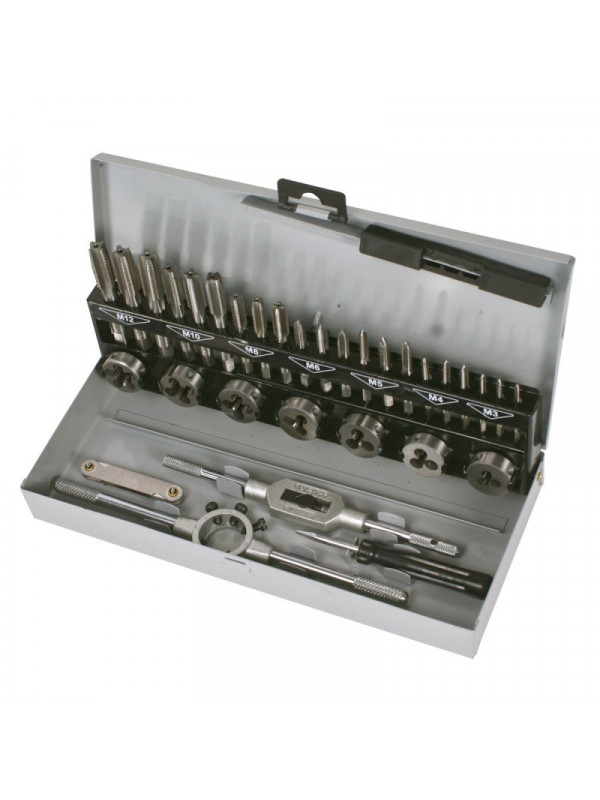 Trusa tarozi si filiere hss cu accesorii m3-m12 - 32p.