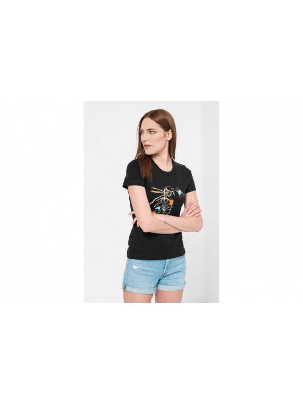 TSHIRT CASUAL F BICICLETA COLOR BLACK-L