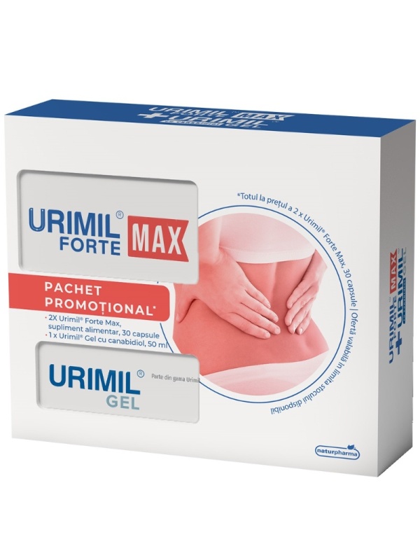 URIMIL FORTE MAX 2*30CPS + URIMIL GEL CBD 50ML PCH