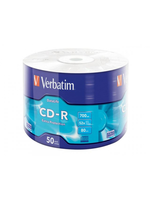 Verbatim cd-r 52x 700mb 50pk shrink