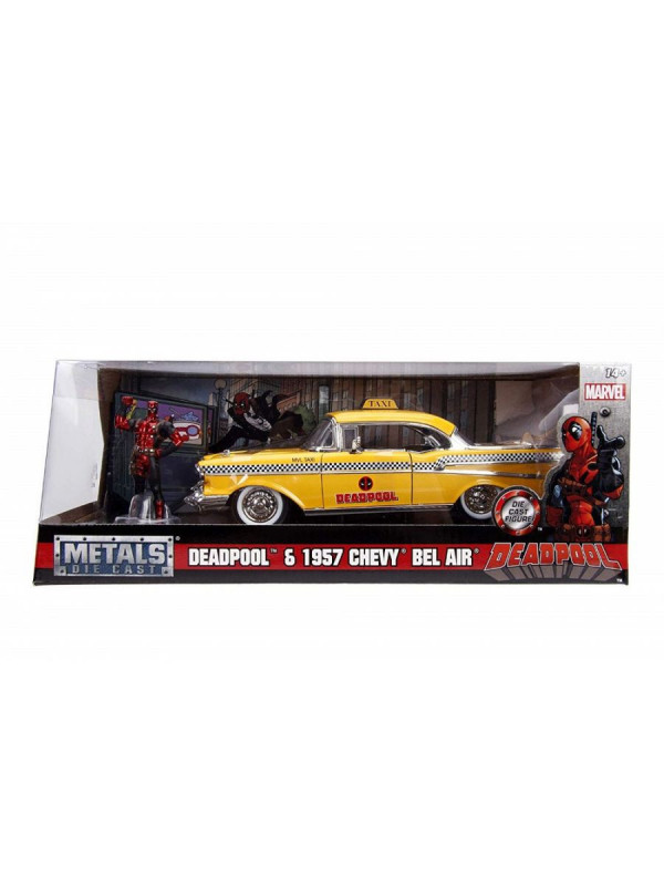 YELLOW TAXI CHEVY 1957 DEAD POOL SCARA 1 LA 24