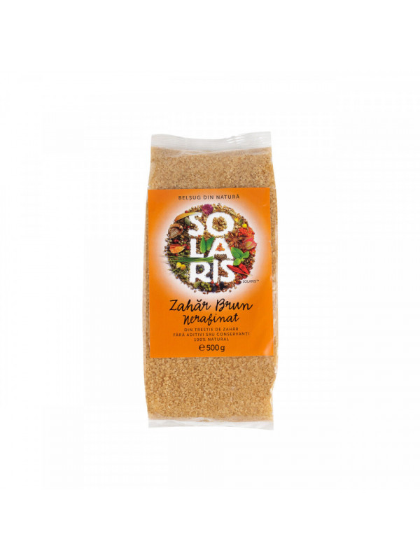 Zahar brun nerafinat 500gr solaris