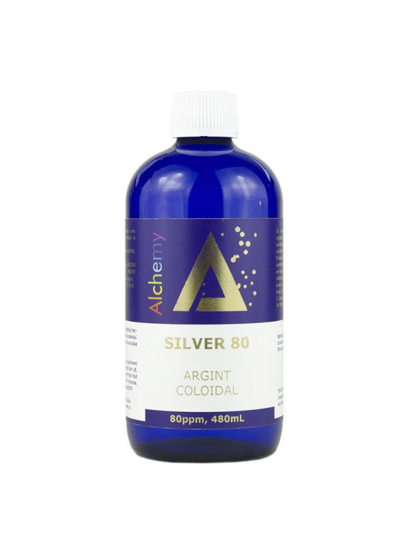 ARGINT COLOIDAL SILVER 80 80PPM"ALCHEMY" 480ml AGHORAS