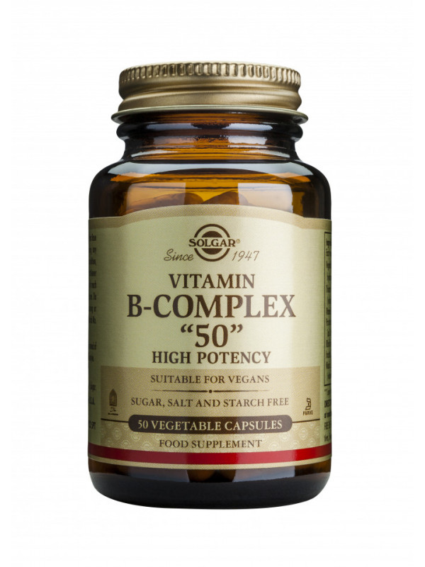B-50 COMPLEX VITAMIN veg. 50cps SOLGAR