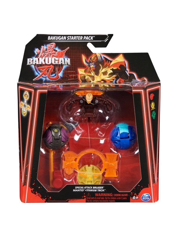 BAKUGAN STARTER PACK BRUISER MANTID TITANIUM TROX